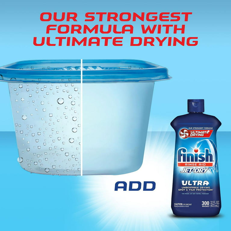  Finish Jet-Dry Rinse Aid, Dishwasher Rinse Agent
