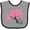 Heather and Black, variant on Inktastic Japanese Cherry Tree Kitty Cat Girls Baby Bib