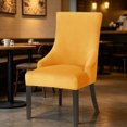 thumbnail image 5 of VMWMSSR Stretch Full Wrap Dining Chair Slipcover, Thick Elastic Soft Upholstered Chair Cover, Resistant Universal Furniture Seat Protector Cover For Home Kitchen(Gold-22"), 5 of 5