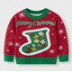 thumbnail image 1 of Suéteres con estampado de dibujos animados para niños y niñas, suéter de punto de manga larga, abrigo, Tops, ropa de Navidad, Otoño e Invierno, 1 of 5