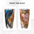 thumbnail image 3 of Daiia Bluebird Blossom Elegance Printed 20oz Insulated Coffee Cup with Straw Topper, Fully Spill Proof Travel Coffee Mug, Stainless Steel Tumbler for Work Home Outdoor Car-Straw, 3 of 8