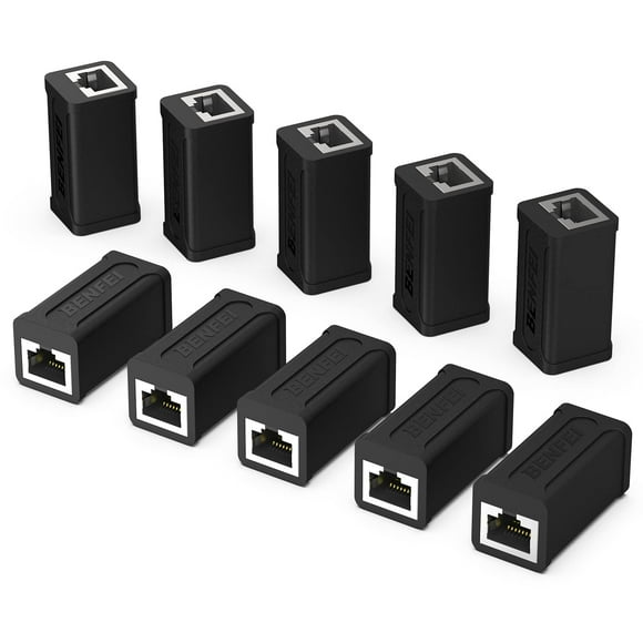 Acoplador Ethernet BENFEI RJ45 hembra a hembra Cat7/Cat6/Cat5e