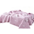 thumbnail image 2 of Yardvibe Cooling Comforter Twin Size, Floral Print Breathable Summer Comforter for Hot Sleepers & Night Sweats, Silky Smooth Cooling Blanket, Pink (C), 2 of 9