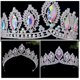 thumbnail image 5 of KAKOWELY Diadema de corona de novia con brillantes diamantes de imitación para boda y graduación, 5 of 5