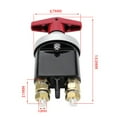 thumbnail image 2 of Isolateur de Batterie 500A avec Plaque de Verrouillage pour Voiture Camion RV Bateau Tracteur, 2 of 10