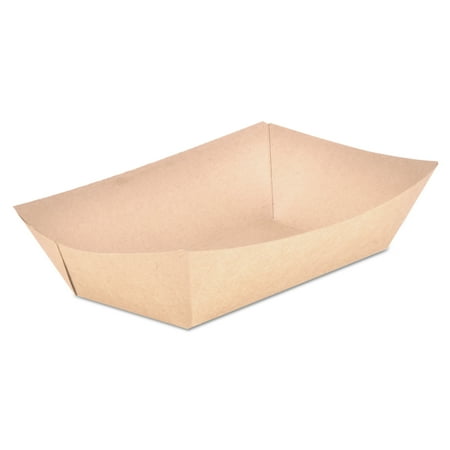 SCT Eco Food Trays, Brown/White Check, 500 count