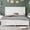 White + Pine + Queen＋1, variant on YONGKANG Walnut Farmhouse Size Bed Solid Pine Bed Frame with Barn Door Headboard & Footboard