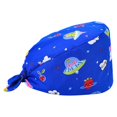 thumbnail image 2 of Gourd Caps Nurse Durability Pure Color Button Professional Assorted Professional Operation Room Colors Tie Back Work Uniform Operating Hats L11, 2 of 7