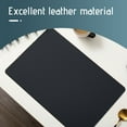 Household Essentials ZKCCNUK Rectangular Leather Placemat Solid Colour