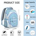 thumbnail image 6 of "Boho Chic Laptop Backpack for College - Vintage Patterned Heavy Duty Bookbag, Large Compartments for School Supplies, Dorm to Library Stylish Carryall", 6 of 6