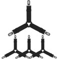 thumbnail image 1 of Cribun 4 PCS Bed Sheet Holder Straps,3 Way Adjustable Sheet Band Clips Fasteners Suspenders,Triangle Elastic, 1 of 7