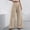 Khaki, variant on Wide Leg Pants Woman High Waisted Pants Wide Leg Tailored Pants For Women Casual High Waist Suit Pants Baggy Pants Womens Pants Black L