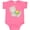 Hot Pink, variant on Inktastic Cute Llama with Colorful Blanket Boys or Girls Baby Bodysuit