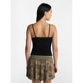 thumbnail image 3 of No Boundaries Cropped Shelf Bra Cami Top, Women's, 3 of 5