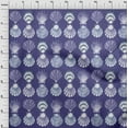 thumbnail image 4 of oneOone Cotton Silk Royal Blue Fabric Sea Shells Ocean Craft Projects Decor Fabric Printed By The Yard 42 Inch Wide, 4 of 4