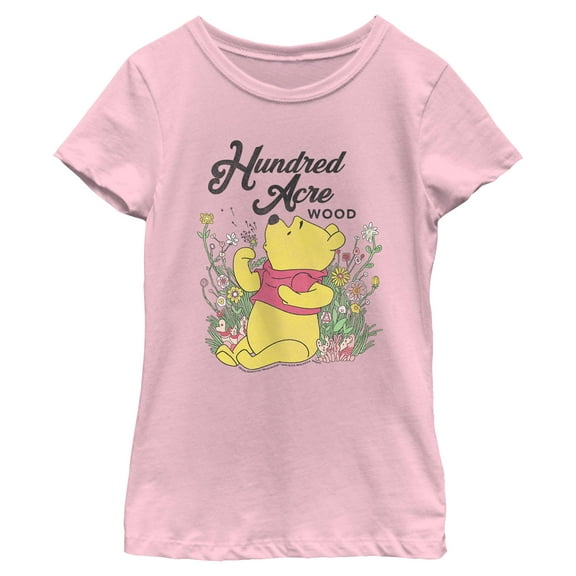 Girl's Winnie the Pooh Spring in Hundred Acre Wood Graphic T-Shirt