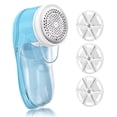 thumbnail image 2 of Aparatoo Fabric Shaver for Clothes with 3 Replaceable Blades Hair Remover USB Rechargeable, Sweater Shaver, Clothes Shaver, Hair Remover, Fabric Shaver Lint Remover for Clothes Furniture, 2 of 9