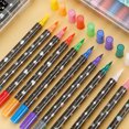 thumbnail image 5 of Tarmeek Dual-Tip Glitter Markers Marker Pens 48-Pack 96 Colors, Highlighters Pearlescent Metallic Pens, Fluorescent Pens for Journaling Drawing Card Making, Art Supplies for Office Notes Drawing, 5 of 5