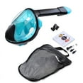 thumbnail image 4 of Panliya is beautiful Full Face Snorkel Mask Dry Top 180 Degree Panoramic View Snorkeling Mask Anti-Fog Anti-Leak with Mount For Gopro Sport Camera, 4 of 10
