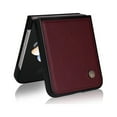 thumbnail image 5 of Mantto Leather Case for Samsung Galaxy Z Flip 4, Slim Luxury PU Leather Folding Cover with Magnetic Attraction Soft Silicone Shockproof Protective Case for Samsung Galaxy Z Flip 4,Winered, 5 of 8