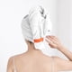 thumbnail image 5 of Toalla Absorbente para Secar el Cabello de Felpa, Envoltura de Microfibra, Turbante de Secado Rápido con Cierre de Botón, 50 x 75 cm para Uso en el Baño, 5 of 6