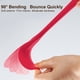 thumbnail image 4 of Naiovety Silicone Spatula Cooking Baking Scraper Heat-Resistant Bending Non-stick Cake Batter Scrapers Tools Mixing Tool Spoon Pasto verde, 4 of 6
