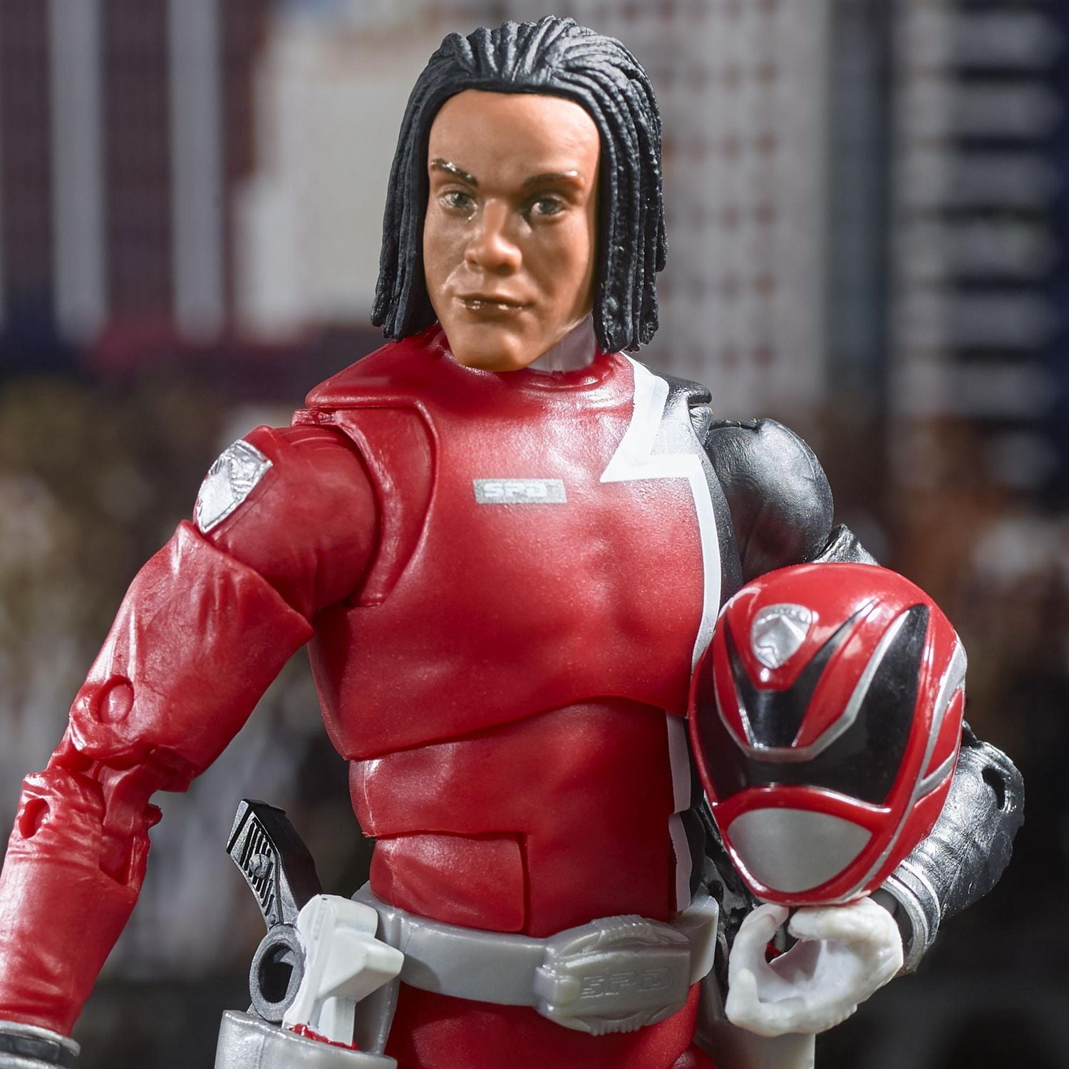 Power Rangers Lightning Collection 6-Inch S.P.D. Red Ranger Collectible Action Figure Toy