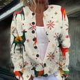thumbnail image 2 of Women's Cardigan Stylish Casual Autumn Winter Christmas Print Button Up Knit Jacket Cozy Comfortable Soft Long Sleeve Outerwear, 2 of 2