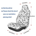 thumbnail image 3 of Wukai winter Ski Element Full Set Car Seat Covers with Soft Padding Universal Auto Front Seats Protector and Cushion Mat, 3 of 5