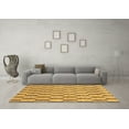 thumbnail image 3 of Ahgly Company Indoor Square Abstract Brown Modern Area Rugs, 3' Square, 3 of 4