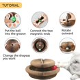 thumbnail image 4 of Cat Toy, Magic Organ Cat Scratch Board, Compact Cats Accordion Toy, Interactive Cardboard Cat Scratcher Pad Toys with Bell Ball for Indoor Exercise, 4 of 10