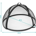 thumbnail image 3 of 22‑I  h Round Fire Pit Spark Screen Lid – Heavy‑Duty Mesh Ember Lid & Fire Pit Screen Cover with Door, Keeps Sparks & Ashes Contained, 3 of 9