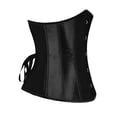 thumbnail image 5 of Sexy Satin Underbust Bustier for Women Lace Up Corset Plus Size Vintage Waist Cincher Corset Top, 5 of 6