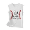 thumbnail image 4 of Usmisi Tank Tops Love Letter Print Crewneck Sleeveless T Shirts for Women Loose Cute Summer Racerback Tank Tops Red L Up to 65% off, 4 of 5