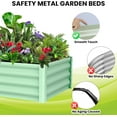 thumbnail image 4 of Raised garden bed, rectangular planter for plants, vegetables and flowers, rectangular galvanised metal raised garden bed., 4 of 8