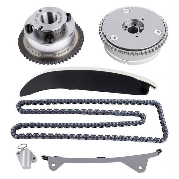 Engine Exhaust & Intake Timing Chain Kit, CVVT Camshaft Gear Camshaft Sprocket Compatible with 2017-2022 Hyundai Elantra Kona Veloster Kia Forte 5 2.0L Replace 24350-2E700 24321-2E010