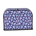 thumbnail image 2 of Sikiie flower Skull starry sky Toaster Covers 2 Slice Dustproof Toaster Cover Bread Machine Cover, Dustproof Cover - 11.4" x 7.5" x 7.9", 2 of 7