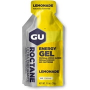 GU Energy Roctane Ultra Endurance Energy Gel, Vegan, Gluten-Free, Kosher, and Dairy-Free On-The-Go Sports Nutrition for Running, Biking, Hiking or Skiing, 24-Count, Lemonade