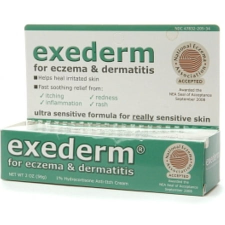 Exederm Flare Control Cream for Eczema & Dermatitis 2 oz (Pack of 4)