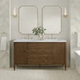 thumbnail image 6 of James Martin Vanities 485-V60d-3Car Myrrin 60" Double Basin Wood Vanity Set - Mid-Century, 6 of 7