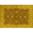 thumbnail image 1 of Ahgly Company Machine Washable Indoor Rectangle Oriental Yellow Industrial Area Rugs, 2' x 5', 1 of 1