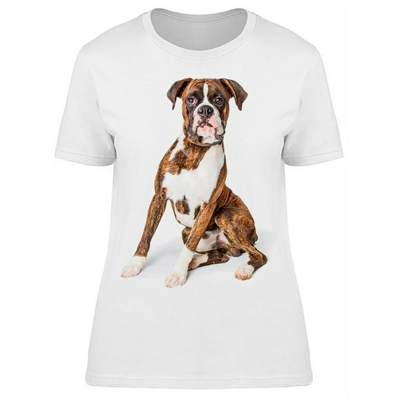 Beautiful Purebred Boxer Dog T-Shirt Women -Image by Shutterstock, Female Large