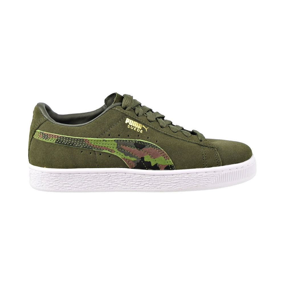 puma slip ons kids green