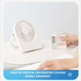 thumbnail image 5 of Mouliraty 2024 New Slim USB Desktop Fan, Mini Mute Fan, Portable Wall Mounted Fan, USB Plug-In Power Supply, 3 Adjustable Wind Speed, 5 of 5