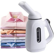 Steamer for Clothes Mini Travel Handheld Portable Garment Steamer, Wrinkle Remover-Clean-Sterilize-Sanitize-Refresh for Garment/Home/Kitchen/Car/Face/Travel(White)