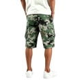 thumbnail image 4 of Zimjoy Bermuda Cargo Shorts for Men Long Camo Below Knee Elastic Waist Drawstring Relaxed Fit Hiking Shorts Camouflage L, Green M, 4 of 7