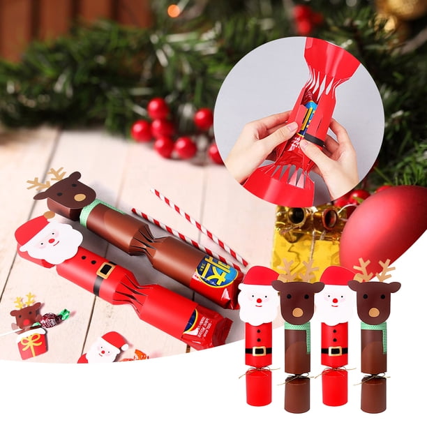 Fiudx Adornos Navideños 10 Piezas De Caja De Regalo De Navidad Conjunto Exquisito Embalaje De Regalo De Dulces De Navidad