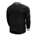 thumbnail image 4 of Ceisia Men's Casual Striped Half Button Round Neck Pullover with Pocket Daily Fashion Top Gift, 4 of 7