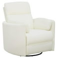 thumbnail image 2 of Home Square Fabric Swivel Glider Recliner in Revel Oyster & White - Set of 2, 2 of 3
