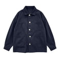 thumbnail image 7 of FDGIU Women's Lapel Collar Button Down Oversized Shacket, Long Sleeve Twill Cargo Jacket with Multi Patch Pockets for Spring Fall Outdoor Daily Layering, 7 of 7